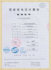 HYJF-2000 双通道数字式局部放电检测仪检定证书